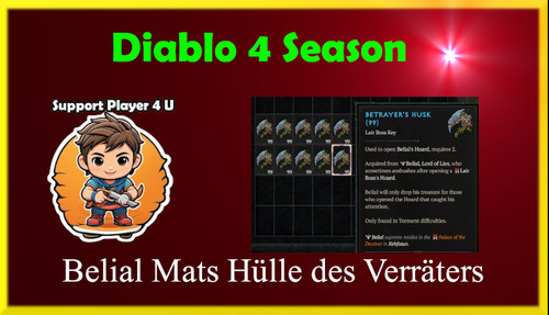 Diablo season belial mats - belial,
